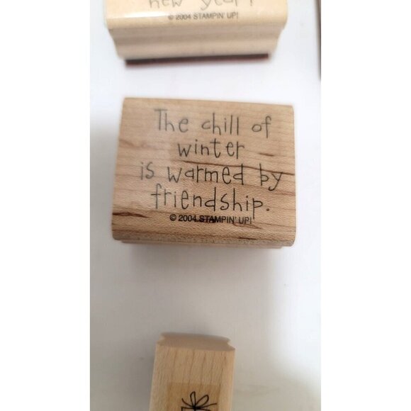 Stampin Up! Christmas Rubber Stamp Set Of 12 - Picture 6 of 7